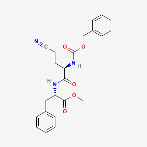 4-Cyano-N-[(phenylmethoxy)carbonyl]-L-2-aminobutanoyl-L-phenylalanine Methyl Ester