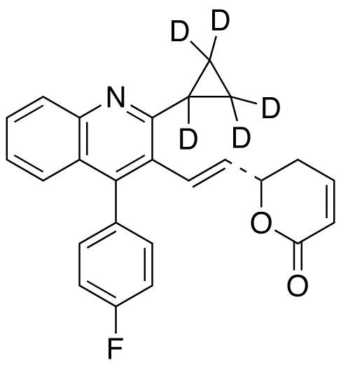 4-Dehydroxy-3-dehydro-pitavastatin-d5 Lactone