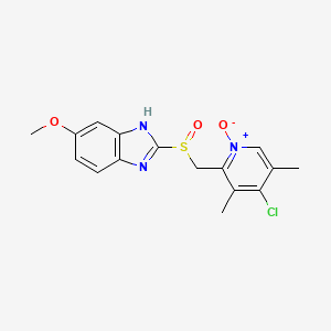 4-Desmethoxy-4-chloro Omeprazole N-Oxide