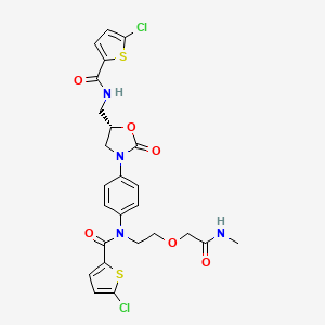 4-Desmorpholino 4-[N-(5-chloro-2-carboxy-thienyl) N-(5-Carboxy-3-oxa-pentyl)]amino Rivaroxaban