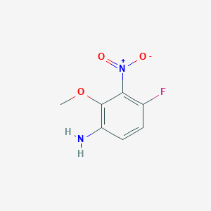 4-Fluoro-2-methoxy-3-nitro-benzenamine