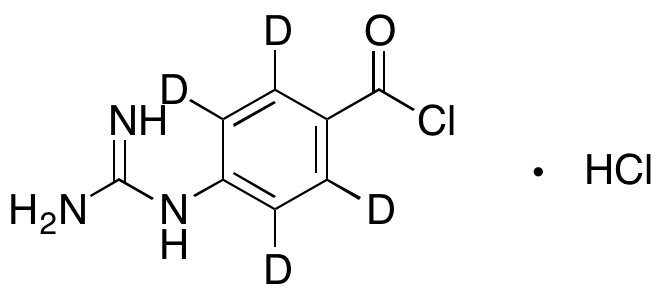4-Guanidinobenzoyl-d4 Chloride Hydrochloride