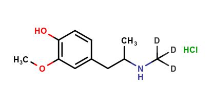 4-Hydroxy-3-methoxy Methamphetamine-d3 Hydrochloride