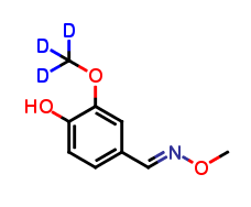 4-Hydroxy-3-methoxy-d3-benzaldehyde O-Methyloxime