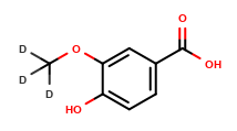 4-Hydroxy-3-methoxy-d3-benzoic Acid