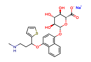 4-Hydroxy Duloxetine β-D-Glucuronide Sodium Salt