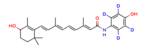 4-Hydroxy Fenretinide-d4
