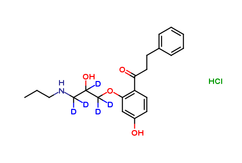 4-Hydroxy Propafenone-d5 (Propoxy-D5) Hydrochloride