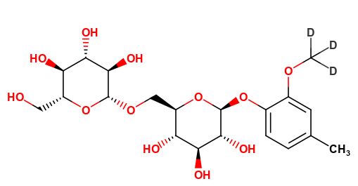 4-Methylguaiacol Rutinoside-d3