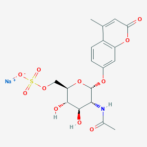 4-Methylumbelliferyl 6-Sulfo-2-acetamido-2-deoxy-α-D-glucopyranoside Sodium Salt  (>90%)