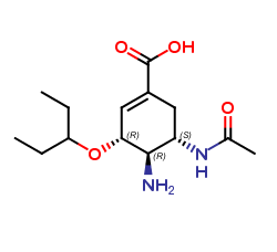Rel 4-N-Desacetyl-5-N-acetyl Oseltamivir Acid