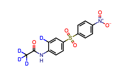 4-Nitro-4’-acetylaminodiphenyl-d4 Sulfone