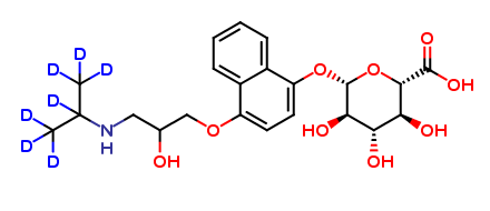 4-OH Propranolol-D7-O-β-D-glucuronide