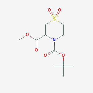 4-Tert-butyl 3-methyl 1,1-dioxo-1lambda6-thiomorpholine-3,4-dicarboxylate