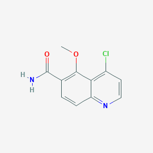 4-chloro-5-methoxyquinoline-6-carboxamide