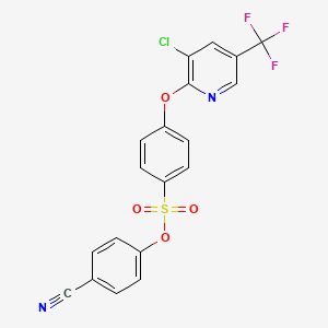 4-cyanophenyl 4-{[3-chloro-5-(trifluoromethyl)-2-pyridinyl]oxy}benzenesulfonate