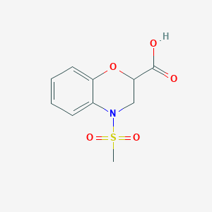 4-methanesulfonyl-3,4-dihydro-2H-1,4-benzoxazine-2-carboxylic acid