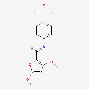 4-methoxy-5-{[4-(trifluoromethyl)anilino]methylene}-2(5H)-furanone