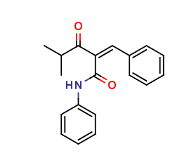 4-methyl-3-oxo-N-phenyl-2- (phenylmethylene) pentanamide