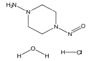 4-nitrosopiperazin-1-amine hydrochloride hydrate