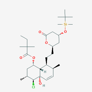 4-tert-Butyldimethylsilyl-5'-chloro-4a'-hydroxy Simvastatin