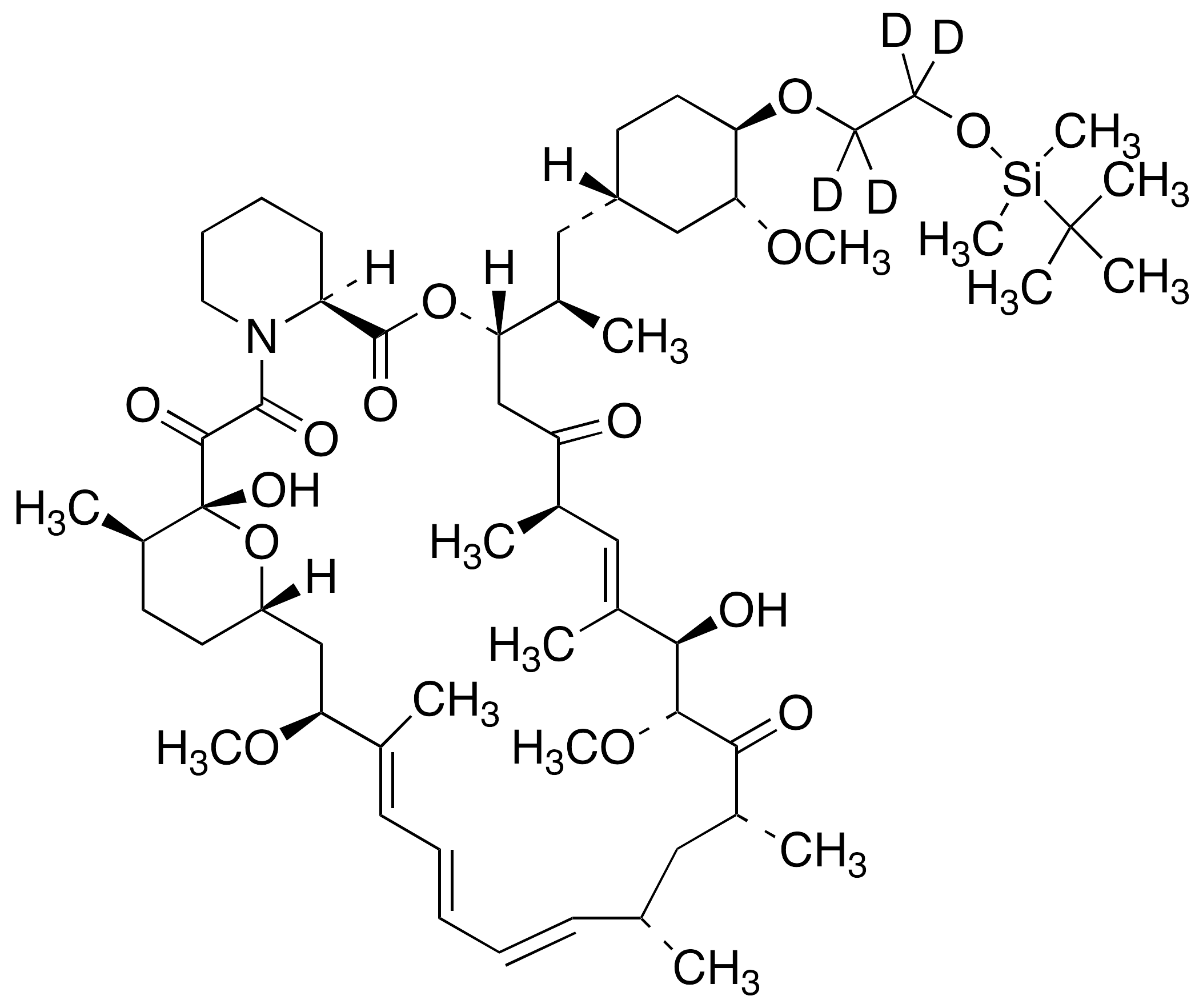42-O-tert-Butyldimethylsilyloxyethyl-d4 Rapamycin