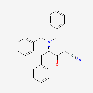 4S-4-Dibenzylamino-3-oxo-5-phenylpentanonitrile