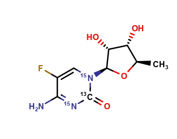 5â€™-Deoxy-5-fluorocytidine-13C,15N2