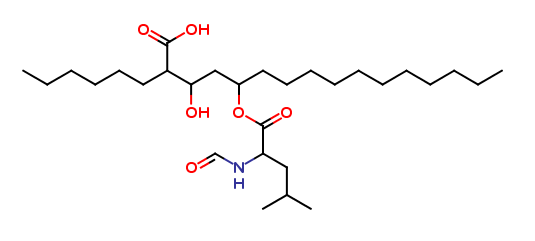5-((2-formamido-4-methylpentanoyl)oxy)-2-hexyl-3-hydroxyhexadecanoic acid