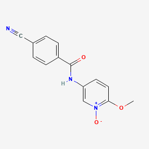 5-[(4-cyanobenzoyl)amino]-2-methoxy-1-pyridiniumolate