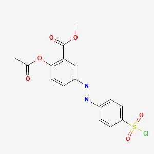 5-[[p-(Chlorosulfonyl)phenyl]azo]salicylic Acid Methyl Ester Acetate