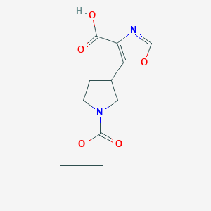 5-(1-(tert-butoxycarbonyl)pyrrolidin-3-yl)oxazole-4-carboxylic acid