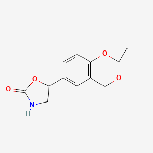 5-(2,2-Dimethyl-4H-1,3-benzodioxin-6-yl)-1,3-oxazolidin-2-one