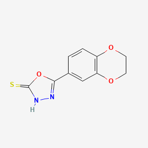5-(2,3-Dihydro-1,4-benzodioxin-6-yl)-1,3,4-oxadiazole-2-thiol