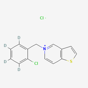 5-(2-Chlorobenzyl)-thieno[3,2-c]pyridinium-d4 Chloride