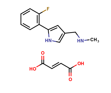5-(2-Fluorophenyl)-N-methyl-1H-pyrrole-3-methanamine fumaric acid salt