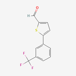 5-[3-(Trifluoromethyl)phenyl]thiophene-2-carbaldehyde