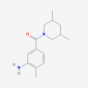5-(3,5-Dimethylpiperidine-1-carbonyl)-2-methylaniline