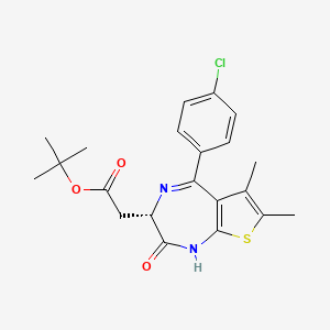 5-(4-Chlorophenyl)-2,3-dihydro-6,7-dimethyl-2-oxo-1H-thieno[2,3-e]-1,4-diazepine-3S-acetic acid-1,1-dimethylethyl ester