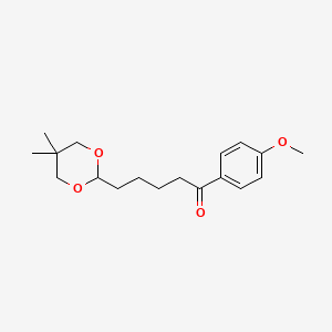 5-(5,5-Dimethyl-1,3-dioxan-2-YL)-4'-methoxyvalerophenone