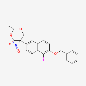 5-(6-(Benzyloxy)-5-iodonaphthalen-2-yl)-2,2-dimethyl-5-nitro-1,3-dioxane