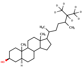 5α-Cholestan-24(RS)-methyl-3β-ol-25,26,26,26,27,27,27-d7