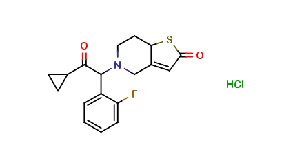5-(alpha-Cyclopropylcarbonyl-2-fluorobenzyl)-2-oxo-2,4,5,6,7,7a-hexahydrothieno[3,2-c]pyridine Hcl