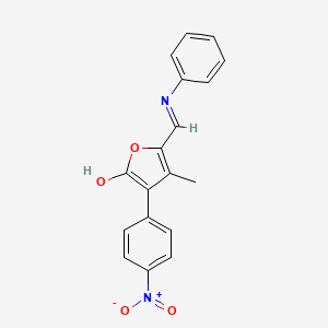 5-(anilinomethylene)-4-methyl-3-(4-nitrophenyl)-2(5H)-furanone