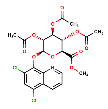 5,7-Dichloro-8-quinolinol glucuronide intermediate
