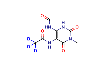5-Acetyl-d3-amino-6-formylamino-3-methyluracil