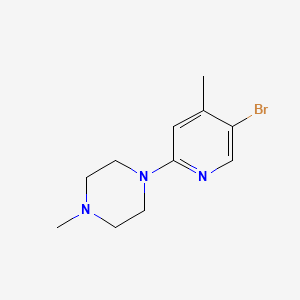 5-Bromo-2-(4-methylpiperazino)-4-picoline