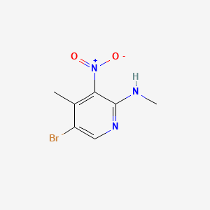 5-Bromo-2-methylamino-3-nitro-4-picoline