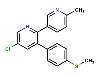 5-Chloro-6′-methyl-3-[4-(methylthio)phenyl]-2,3′-bipyridine