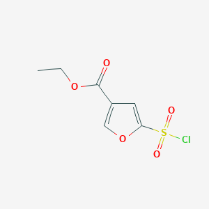 5-Chlorosulfonyl-furan-3-carboxylic acid ethyl ester